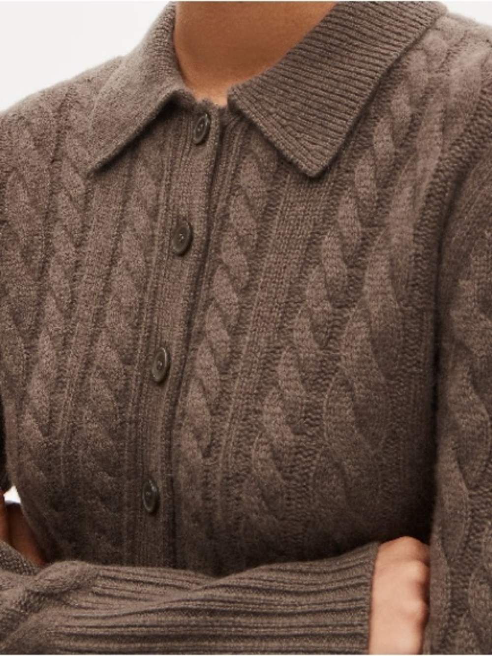 J.Crew Collection cashmere twisted cable-knit cardigan CR218 - Picture 3 of 15